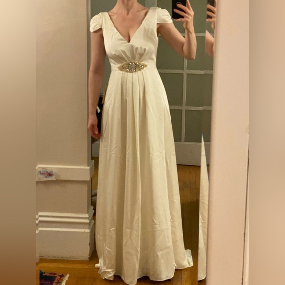 J Crew Vivienne Wedding Dress Size 4 - Picture 2 of 10